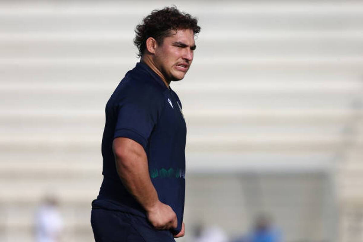 Iván Nemer, el jugador argentino de Benetton Rugby que no podrá jugar por el resto de la temporada de Italia por haberle regalado una banana podrida a un compañero guineano.