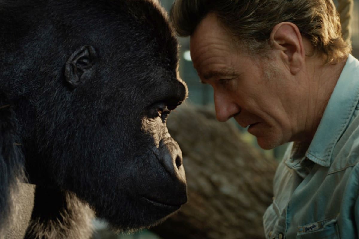 Iván y su dueño Mack (Bryan Cranston).