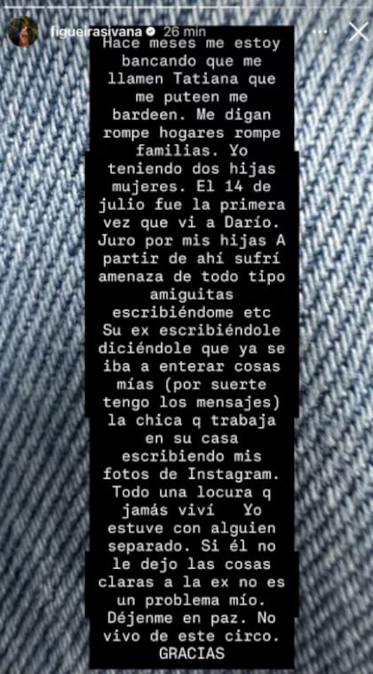 Ivana se defendió de las acusaciones en su Instagram