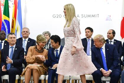 Ivanka, antes de dar un discurso sobre empoderamiento femenino en el G-20