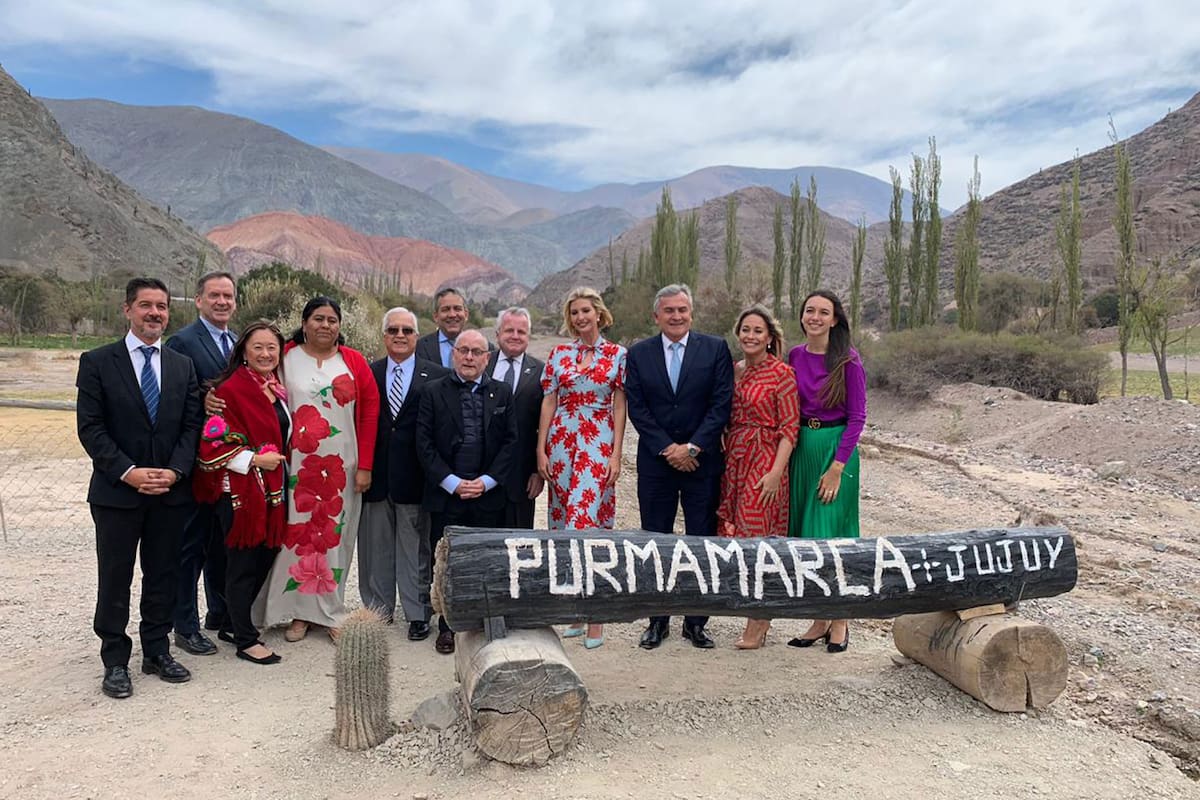 Ivanka Trump cerró su visita a Jujuy con un almuerzo en Purmamarca