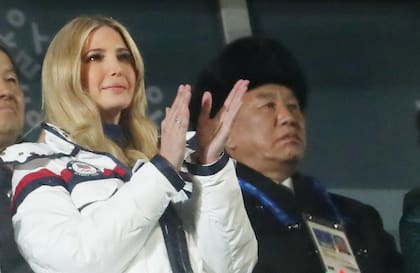 Ivanka Trump en la clausura de los Juegos Olímpicos de invierno en Pyeongchang