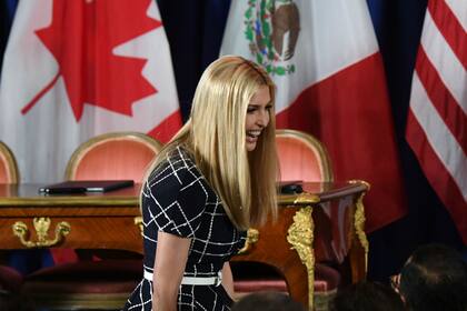 Ivanka Trump estuvo presente durante la firma del nuevo acuerdo comercial entre Estados Unidos, México y Canadá, en el Palacio Duhau