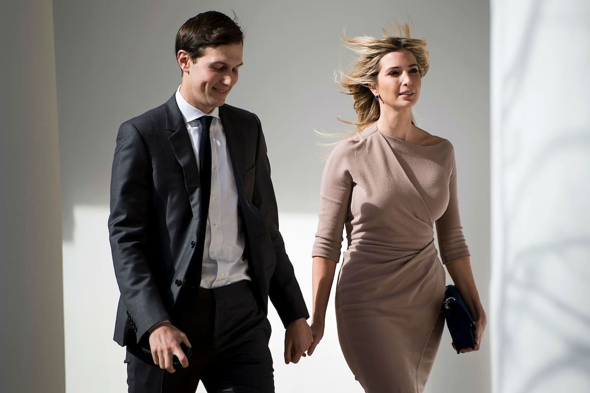 Ivanka Trump, la hija del presidente norteamericano, y su marido Jared Kushner, en la Casa Blanca, en 2017