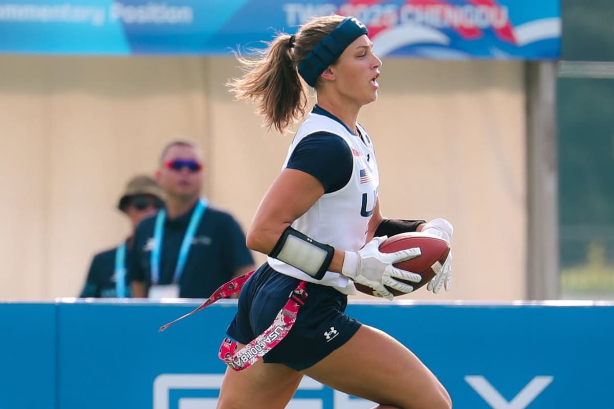 Izzy Geraci abandonó el baloncesto y descubrió su verdadera vocación en el flag football