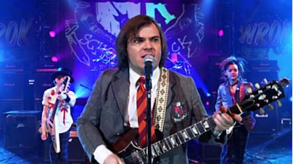 Jack Black como Dewey Finn en el film de Richard Linklater