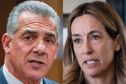 Jack Ciattarelli y Mikie Sherrill, candidatos en Nueva Jersey.