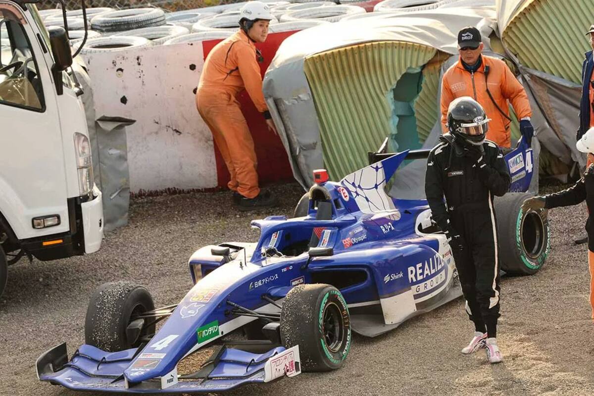 Jack Doohan se accidentó durante su primer día en la Súper Fórmula de Japón