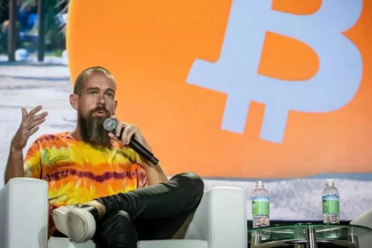 Jack Dorsey en una conferencia sobre bitcoin en junio de 2021