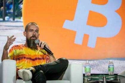 Jack Dorsey en una conferencia sobre bitcoin en junio de 2021