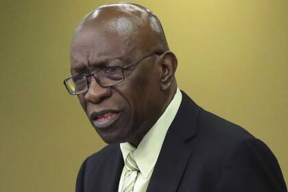 Jack Warner, ex vicepresidente de la FIFA y líder del partido opositor en Trinidad y Tobago
