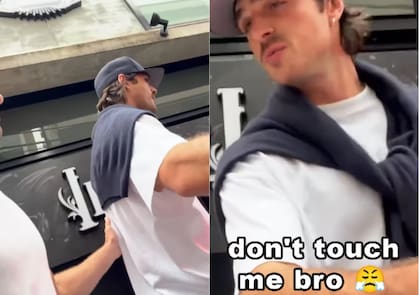 Jacob Elordi se molestó con un fan que lo tocó en la calle para pedirle una foto (Foto: Instagram @otaviobittencourt)
