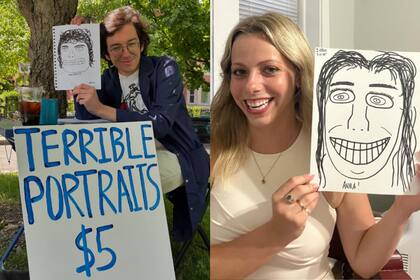 Jacob Ryan Reno ya retrató a casi 500 personas (Instagram/@terrible.portraits)