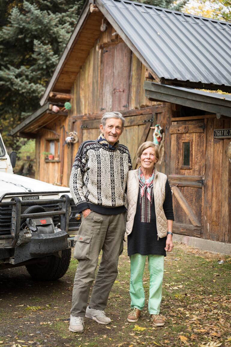 Jacques Dupont y Sophie Courtois, responsables de el Refugio del Lago.