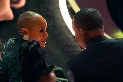 Jada Pinkett Smith y Will Smith en la entrega de los Oscar (AP Photo/Chris Pizzello)