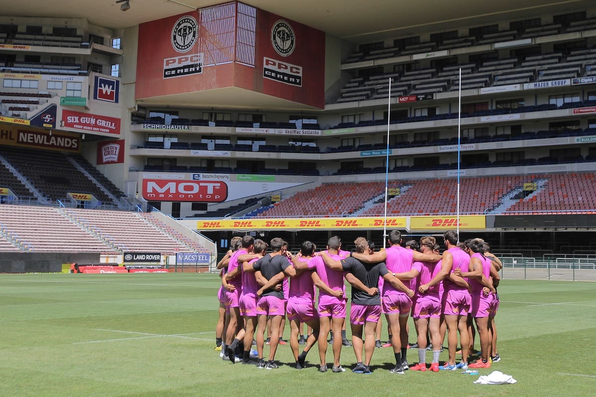 Jaguares en Newlands, el estadio de Ciudad del Cabo donde perdió las tres veces que jugó.