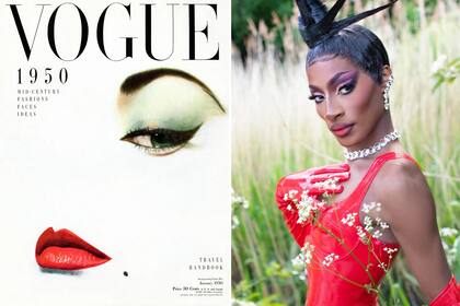 Jaida Essence Hall. Portada: enero de 1950. Foto: Instagram/@voguemagazine