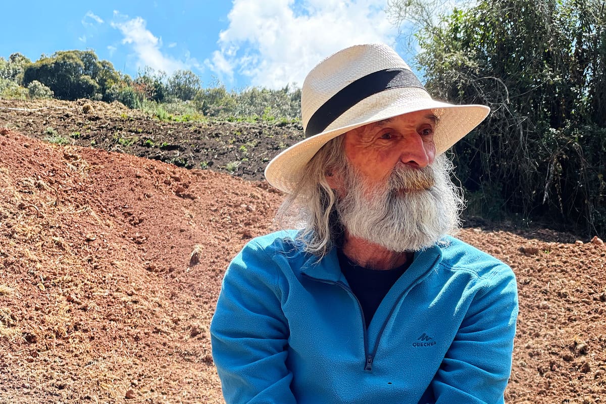 Jaime Aguirre ahora es campesino.