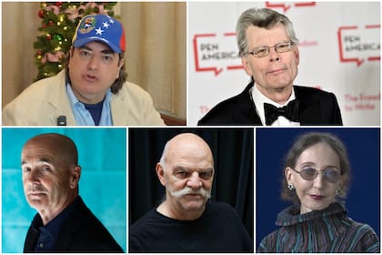 Jaime Bayly, Stephen King, Don Winslow, Martín Caparrós y Joyce Carol Oates