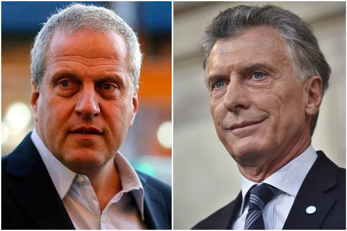 Jaime Perczyk, el ministro de Educación, y el expresidente Mauricio Macri