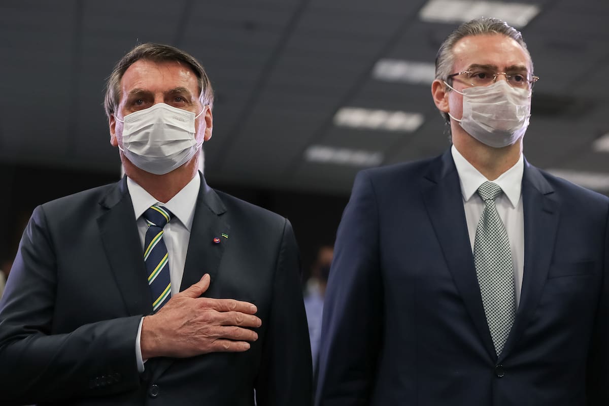 Jair Bolsonaro, ayer, en Brasilia