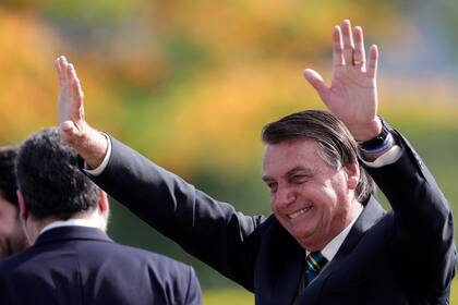 Jair Bolsonaro durante una ceremonia oficial en Brasilia