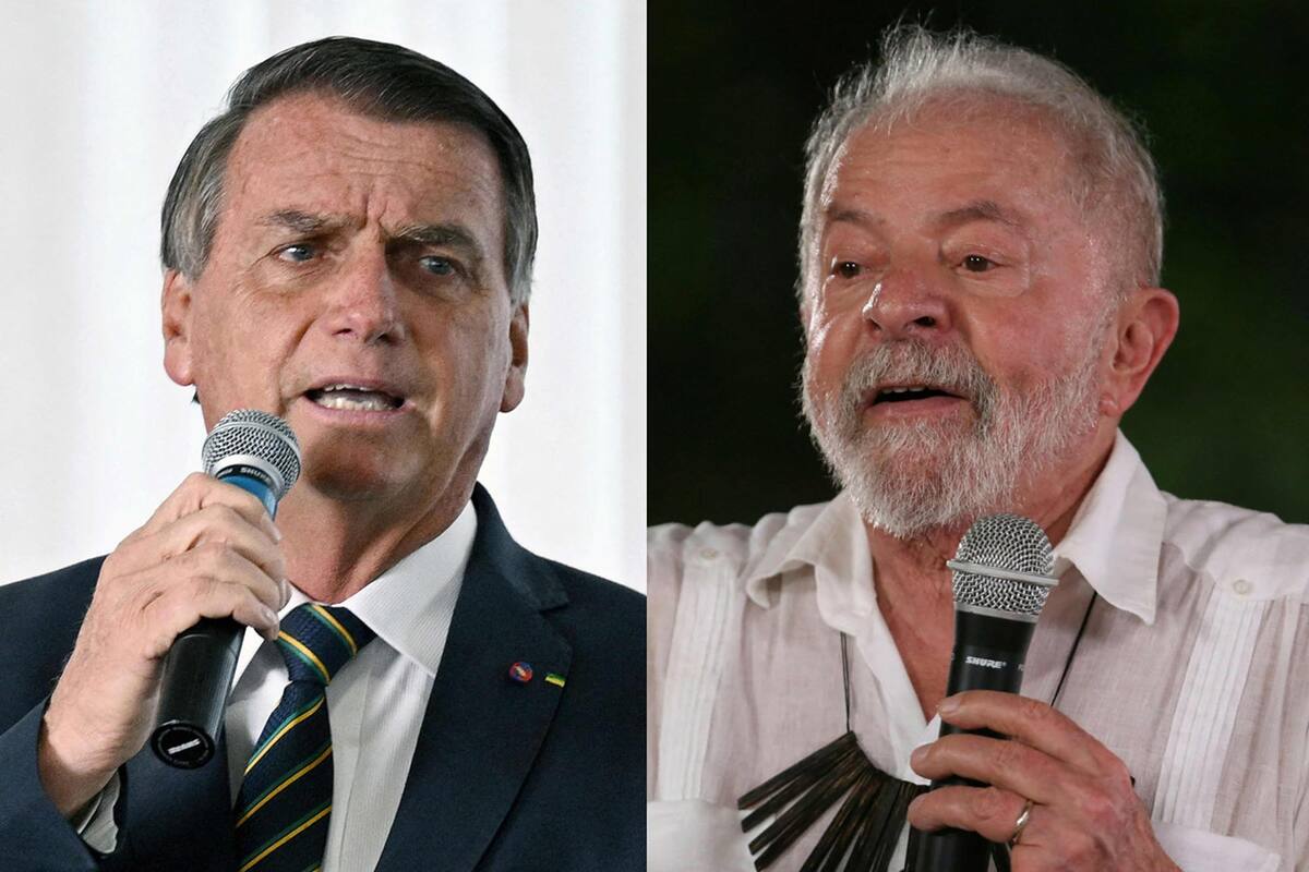 Jair Bolsonaro y Luiz Inácio Lula da Silva