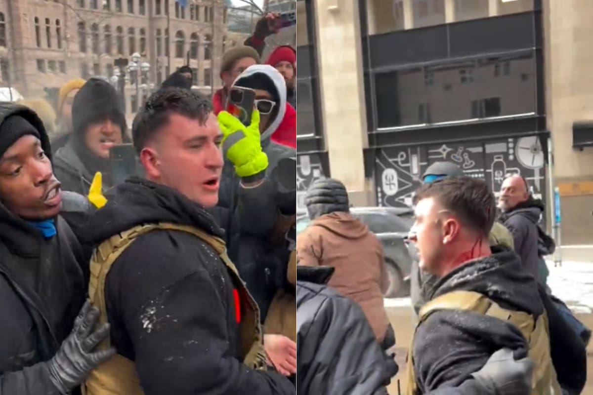 Jake Lang, el influencer que fue agredido en una marcha en contra de Trump.
