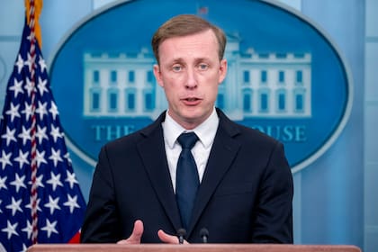 Jake Sullivan, asesor de seguridad nacional de la Casa Blanca, habla en conferencia de prensa en la Casa Blanca (Archivo)
