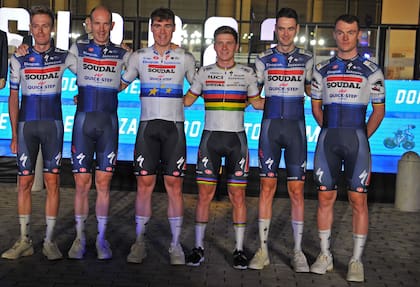 Jakobsen y Remco Evenepoel entre compañeros en el equipo Soudal Quick Step.