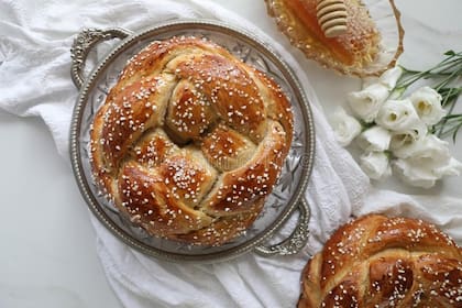 Jalá agula, pan trenzado para Año Nuevo judío.