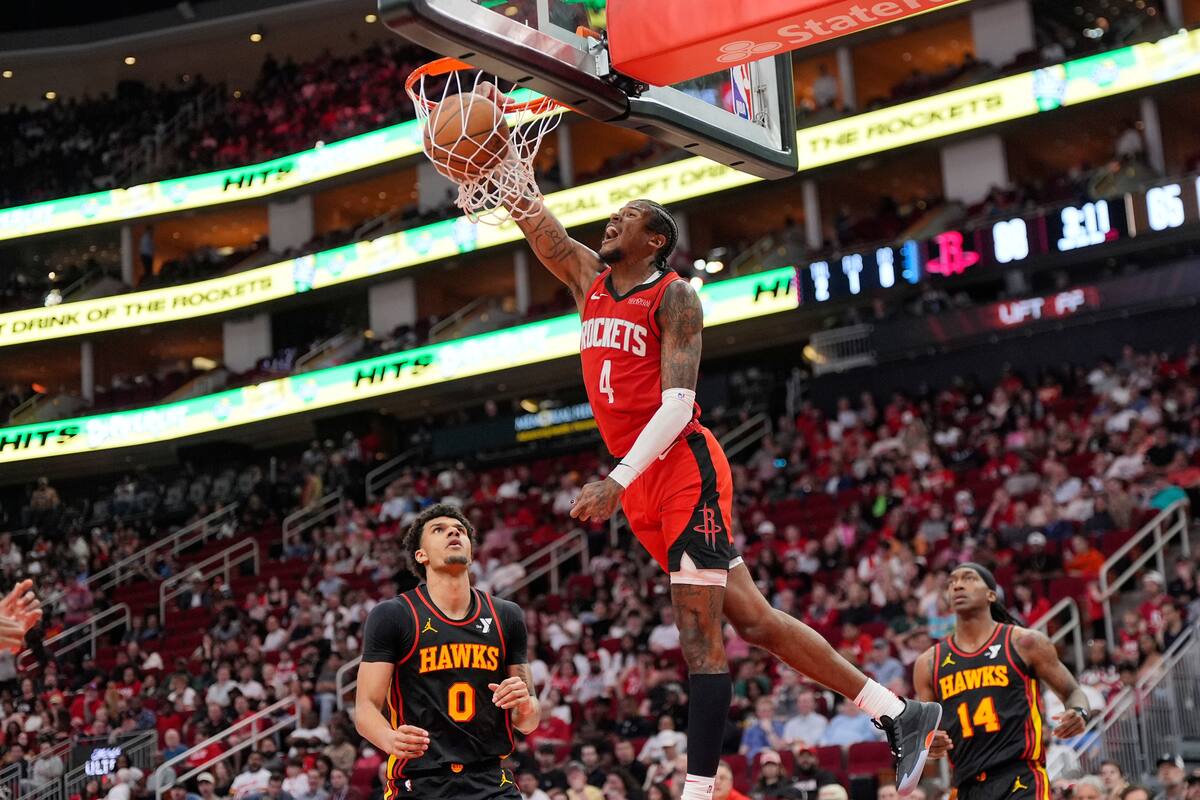 Jalen Green anota 32 puntos en victoria de los Rockets 121-114 sobre los Hawks
