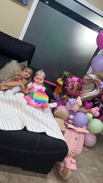 Jamaica, la hija de L-Gante y Tamara Baez cumplió 2 años