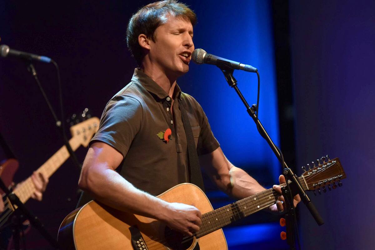 James Blunt en la BBC anoche en el show de Andrew Marr