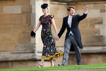 James Blunt llegó con su mujer, Sofia Wellesley