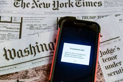 El 3 de octubre de 2018 se hizo en Estados Unidos una prueba con la "alerta presidencial"