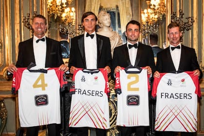 James Harper, Jack Richardson, Oliver Cudmore y James Beim, el cuarteto de la Hurlingham Polo Association.