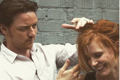 James junto a su compañera en It 2, Jessica Chastain