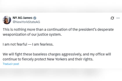 James se defendió de las acusaciones formales