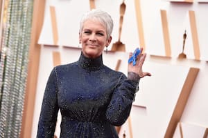 Jamie Lee Curtis llega a la ceremonia de los premios Oscar el domingo 27 de marzo de 2022 en el Teatro Dolby en Los Ángeles.