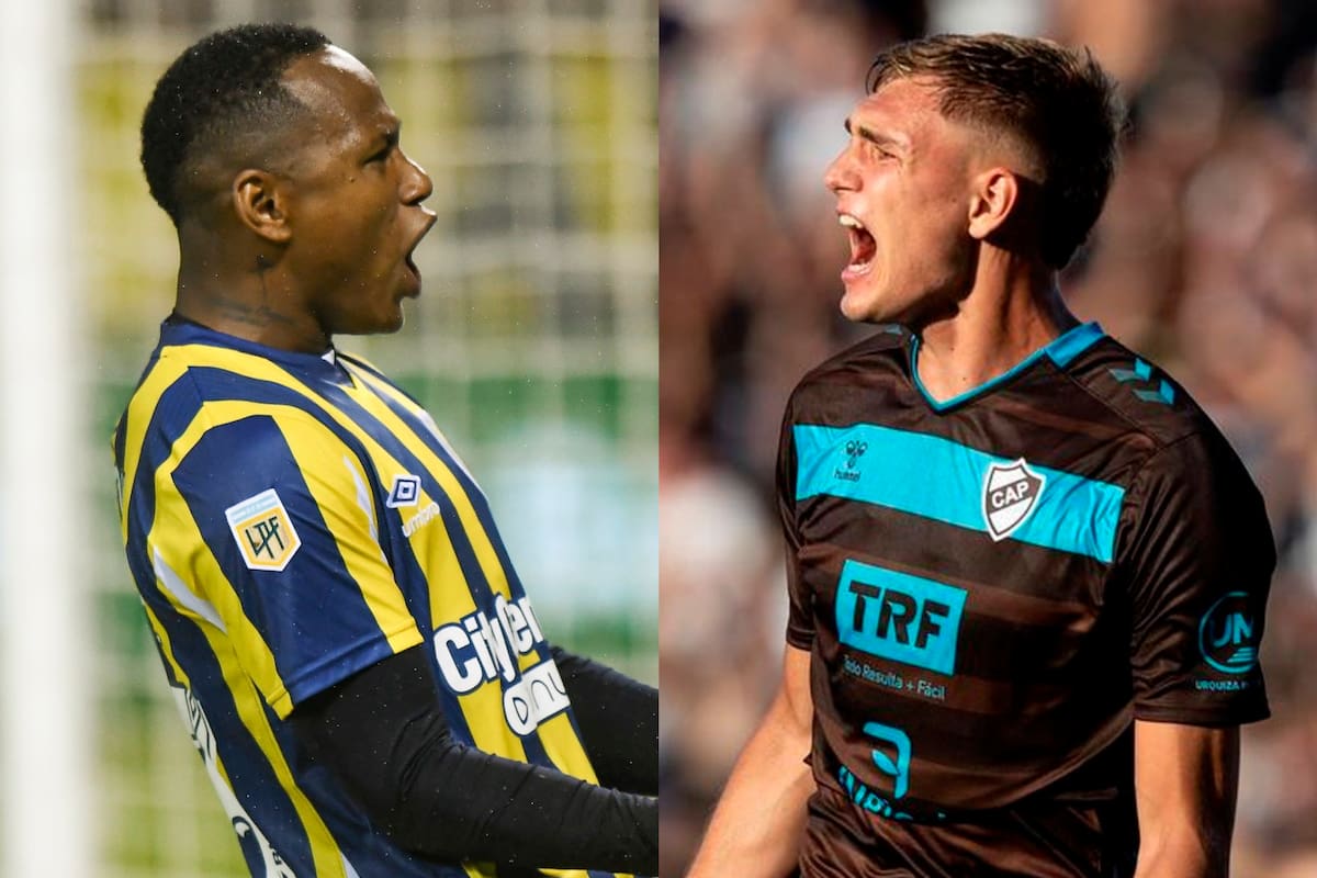 Jaminton Campaz y Mateo Pellegrino, las principales cartas ofensivas de Rosario Central y Platense de cara a la final de la Copa de la Liga