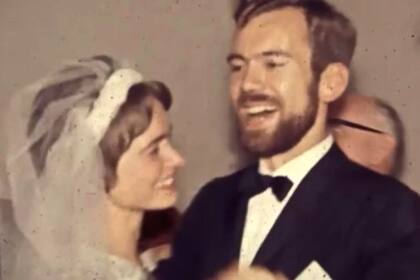 Jan Gehl, arquitecto y urbanista danés, en su boda con su esposa Ingrid