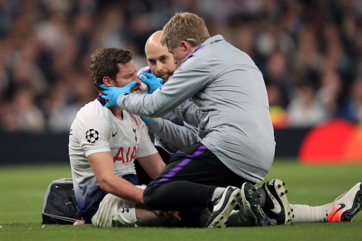 Jan Vertpnghen reveló que jugó nueve meses con síntomas de conmoción cerebral