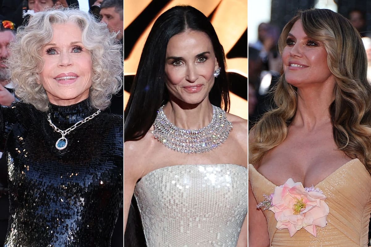 Jane Fonda, Demi Moore y Heidi Klum, en Cannes