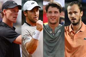 Jannik Sinner, Casper Ruud, Luciano Darderi y Daniil Medvedev, los cuatro semifinalistas del Roma Open 2026