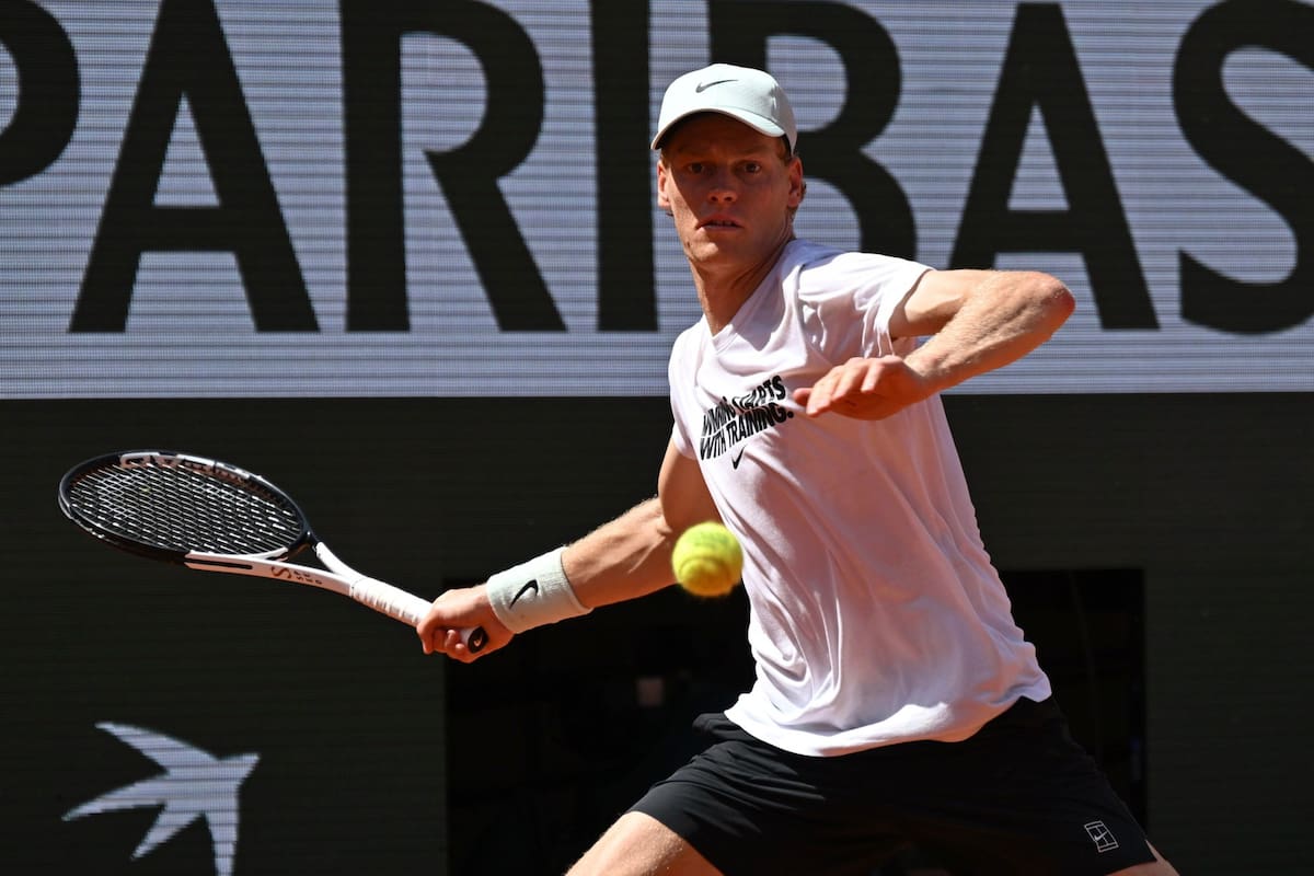 Jannik Sinner debuta este martes en Roland Garros, el segundo Grand Slam de la temporada 2026