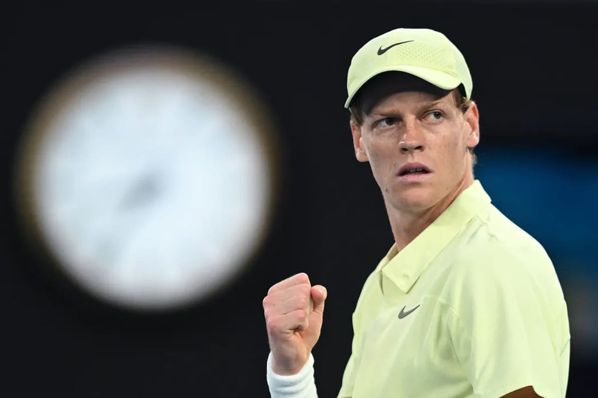 Jannik Sinner, defensor del título en el Australian Open, está en cuartos de final