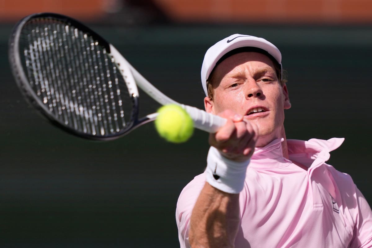 Jannik Sinner es el máximo favorito al título del Masters 1000 de Miami, tras la eliminación de Carlos Alcaraz