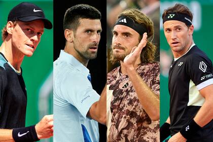 Jannik Sinner, Novak Djokovic, Stefanos Tsitsipas y Casper Ruud se consolidaron como los cuatro mejores de Montecarlo 2024