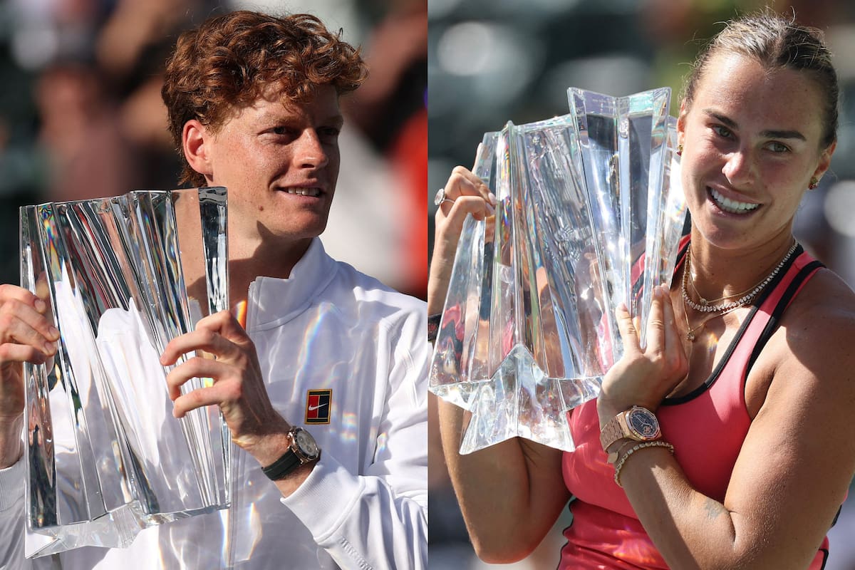 Jannik Sinner y Aryna Sabalenka, los campeones de la edición 2026 del Masters 1000 de Indian Wells